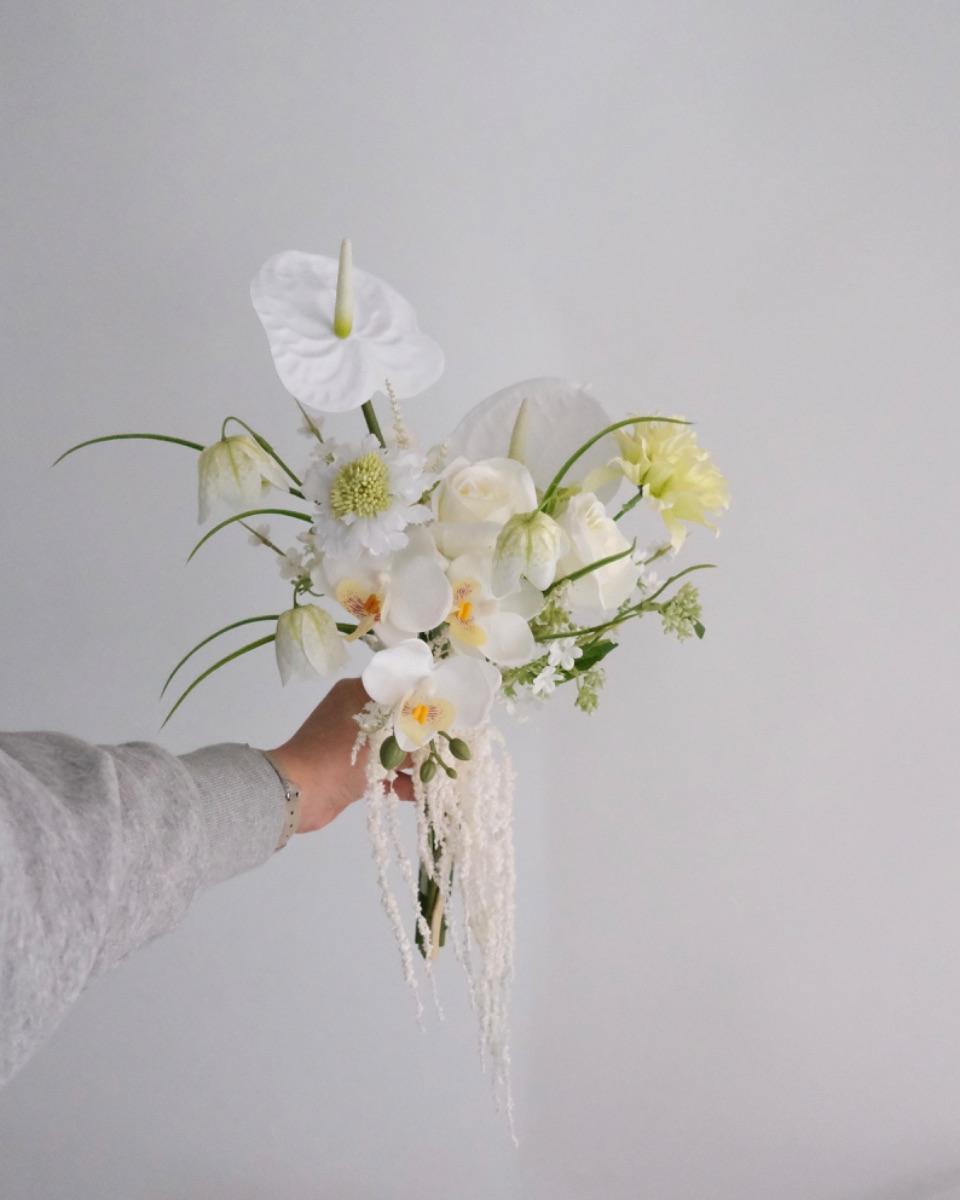 조화 디자인 부케