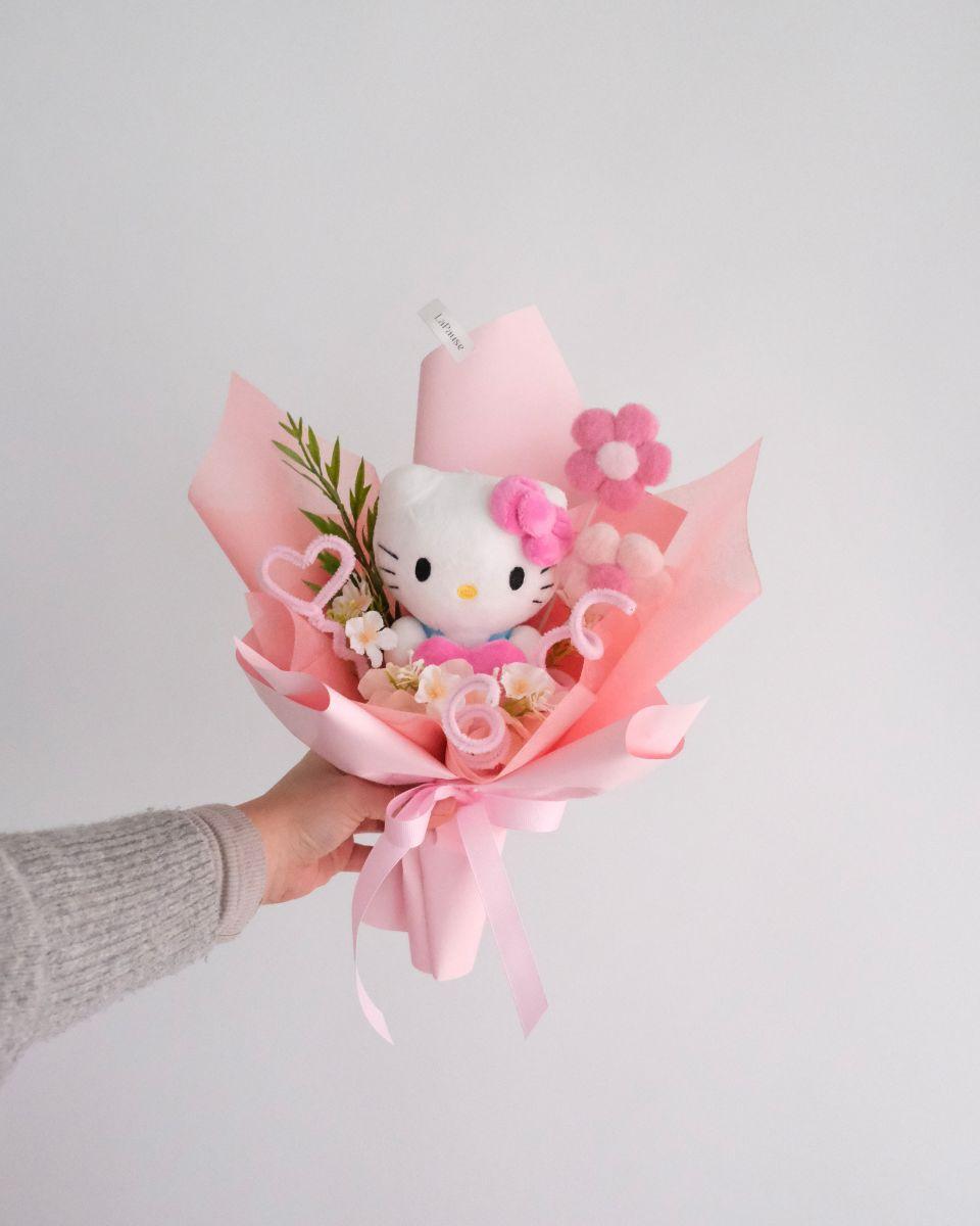 인형 꽃다발(키티)